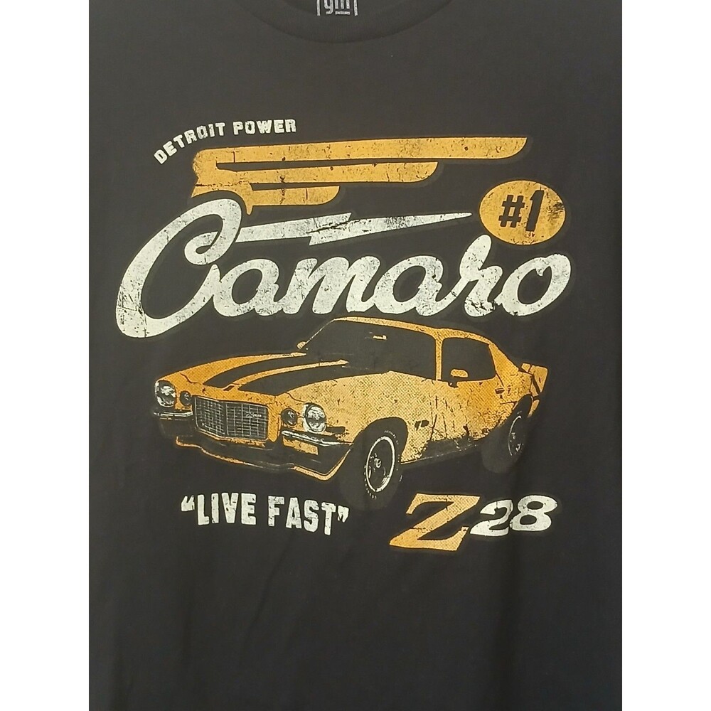 General Motors Camaro Z28 Detroit Power. Vintage. Live Fast. Men T-Shirt Size M. - Picture 2 of 4